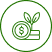 Green economy growth illustration