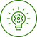 Lightbulb and gear, creativity concept